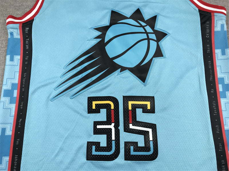 Men's Phoenix Suns Kevin Durant #35 Turquoise 2022/23 Swingman Jersey - City Edition