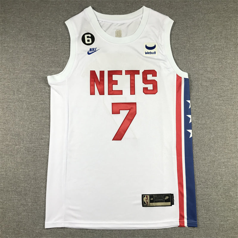 Men's Brooklyn Nets Kevin Durant #7 White 2022/23 Swingman Jersey - Classic Edition