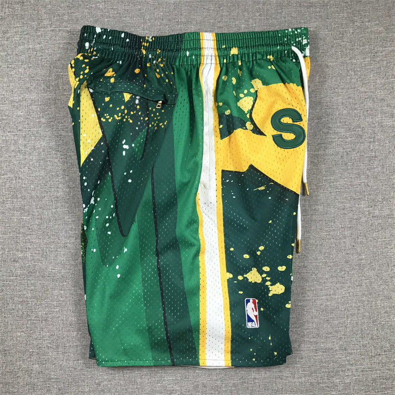 Men's Seattle SuperSonics Green Swingman Pocket Shorts