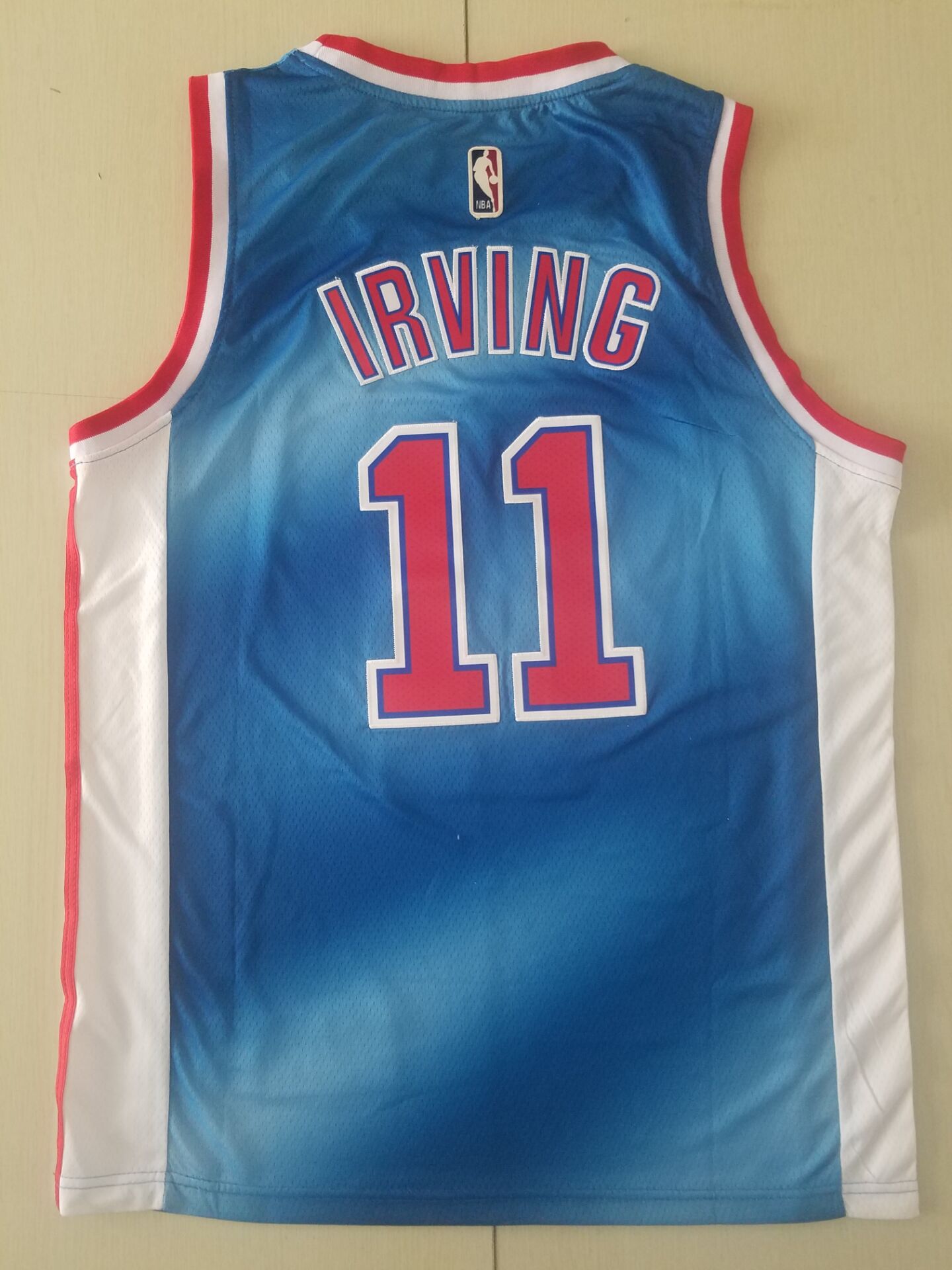 Men's Brooklyn Nets Kyrie Irving #11 Blue Swingman Player Jersey