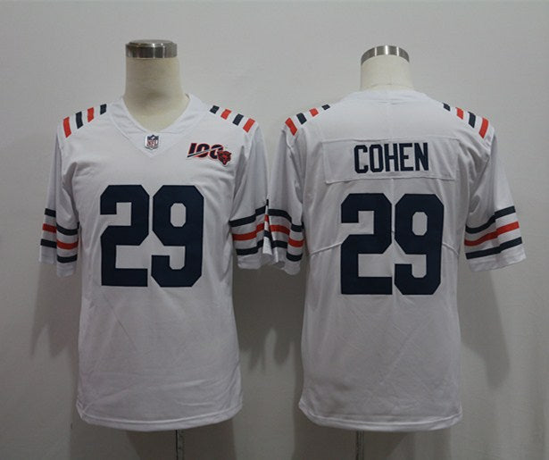 Men's Chicago Bears Tarik Cohen #29 White 2019 Alternate Classic Game Jersey