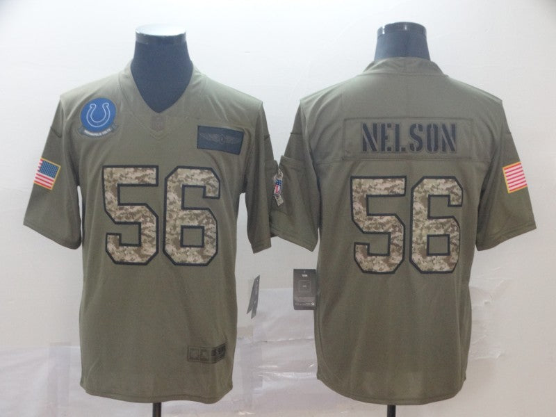 Men's Indianapolis Colts Quenton Nelson #56 Brown Player Game Jersey