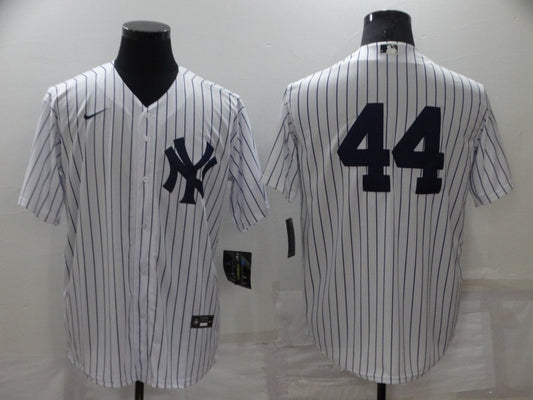 Men's New York Yankees Reggie Jackson #44 White Replica Player Name Jersey