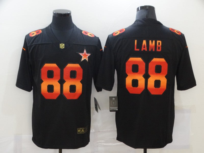 Men's Dallas Cowboys #88 CeeDee Lamb Black Game Player Jersey