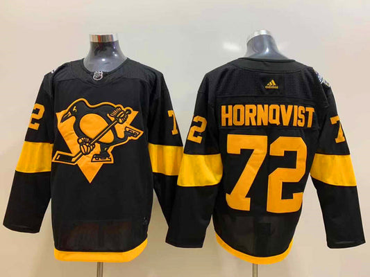 Men's Pittsburgh Penguins Patric Hornqvist #72 Black Player Jersey