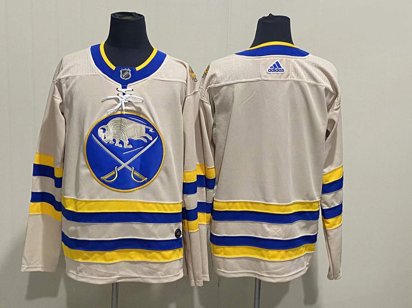 Men's Buffalo Sabres Cream Blank Jersey