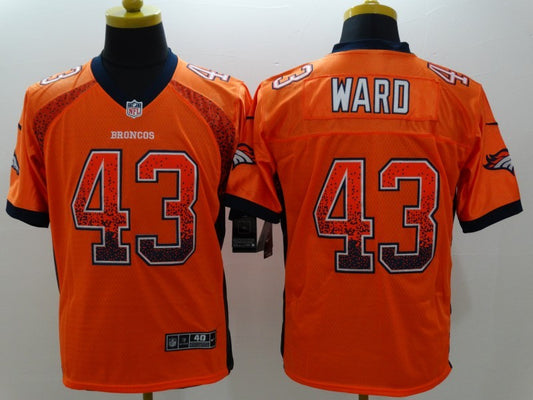 Men's Denver Broncos TJ Ward #43 Orange Game Jersey