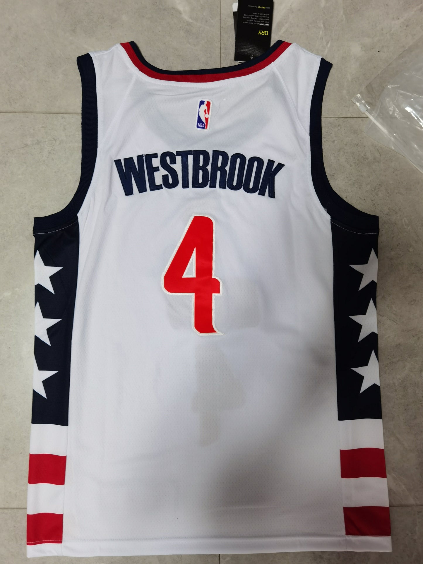 Men's Washington Wizards Russell Westbrook White Swingman Jersey - City Edition