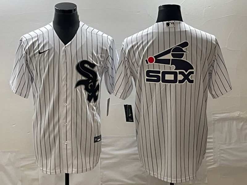 Men's Chicago White Sox White Home Replica Player Jersey