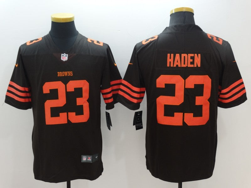 Men's Cleveland Browns Joe Haden #23 Brown Game Player Jersey