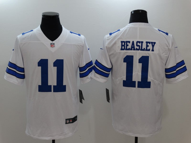 Men's Dallas Cowboys Cole Beasley #11 White Game Jersey