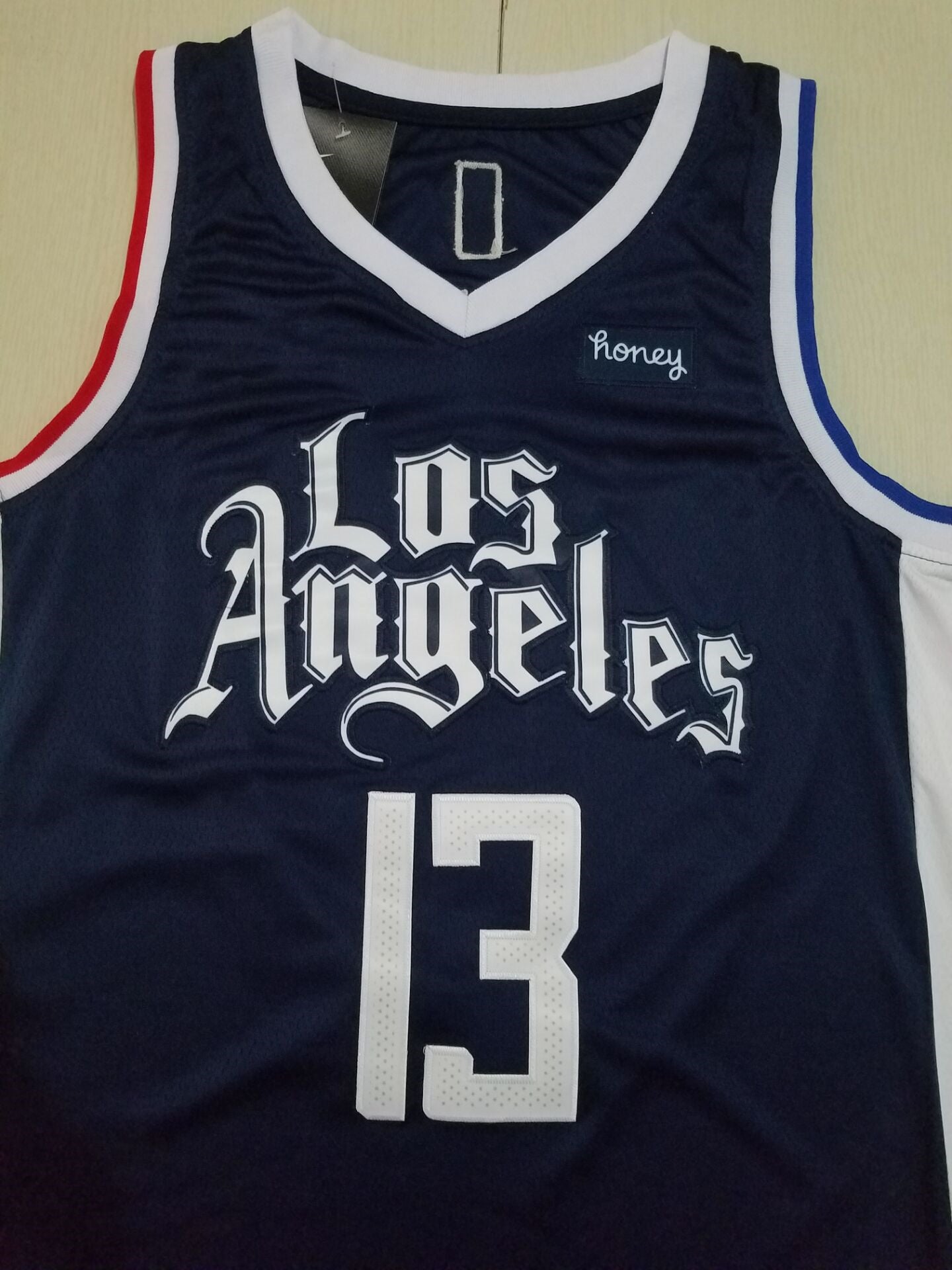 Men's LA Clippers Paul George #13 NBA Dark Blue Classics Jersey - City Edition