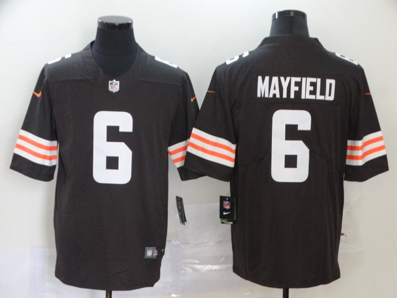 Men's Cleveland Browns Baker Mayfield #6 Brown Game Player Jersey