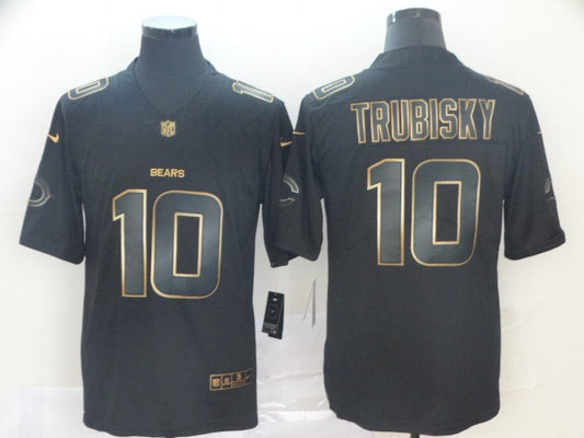 Men's Chicago Bears Mitch Trubisky #10 Black Player Game Jersey