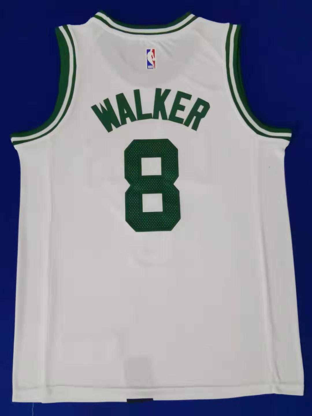 Men's Boston Celtics Kemba Walker #8 NBA White Game Jersey