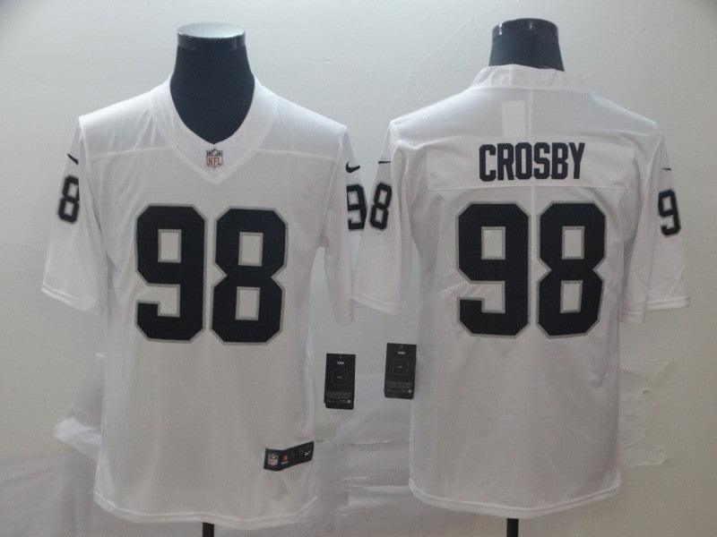 Men's Las Vegas Raiders Maxx Crosby #98 White Game Jersey