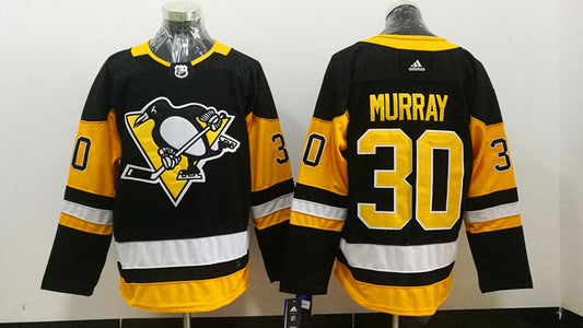 Men's Pittsburgh Penguins Matt Murray #30 Black Player Game Jersey