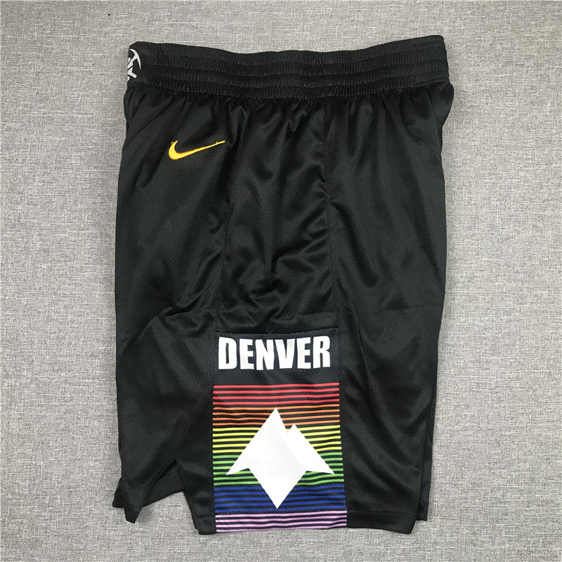 Men's Denver Nuggets Black City Edition Basketball Shorts