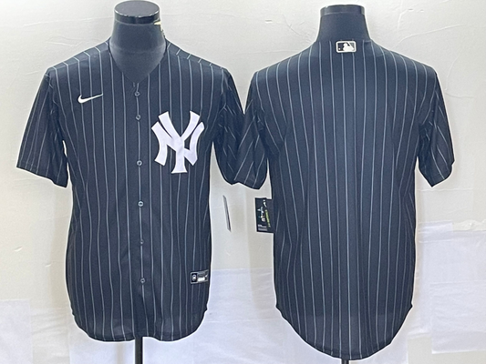 Men's New York Yankees Black Alternate Blank Jersey