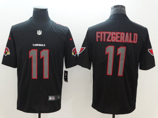 Men's Arizona Cardinals Larry Fitzgerald #11 Black Player Jersey