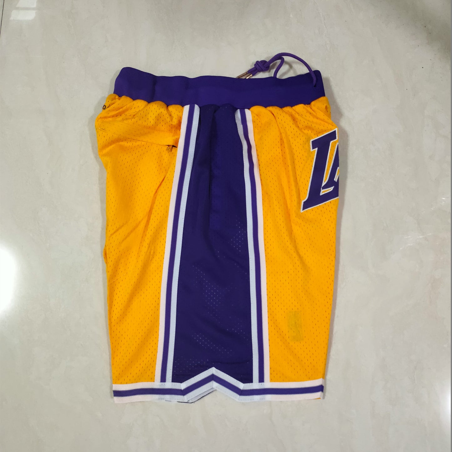 Men's Mitchell & Ness Los Angeles Lakers 1996-97 Throwback Authentic Pro Shorts