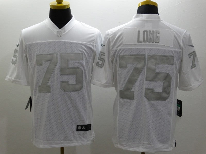 Men's Las Vegas Raiders Howie Long #75 White Game Jersey