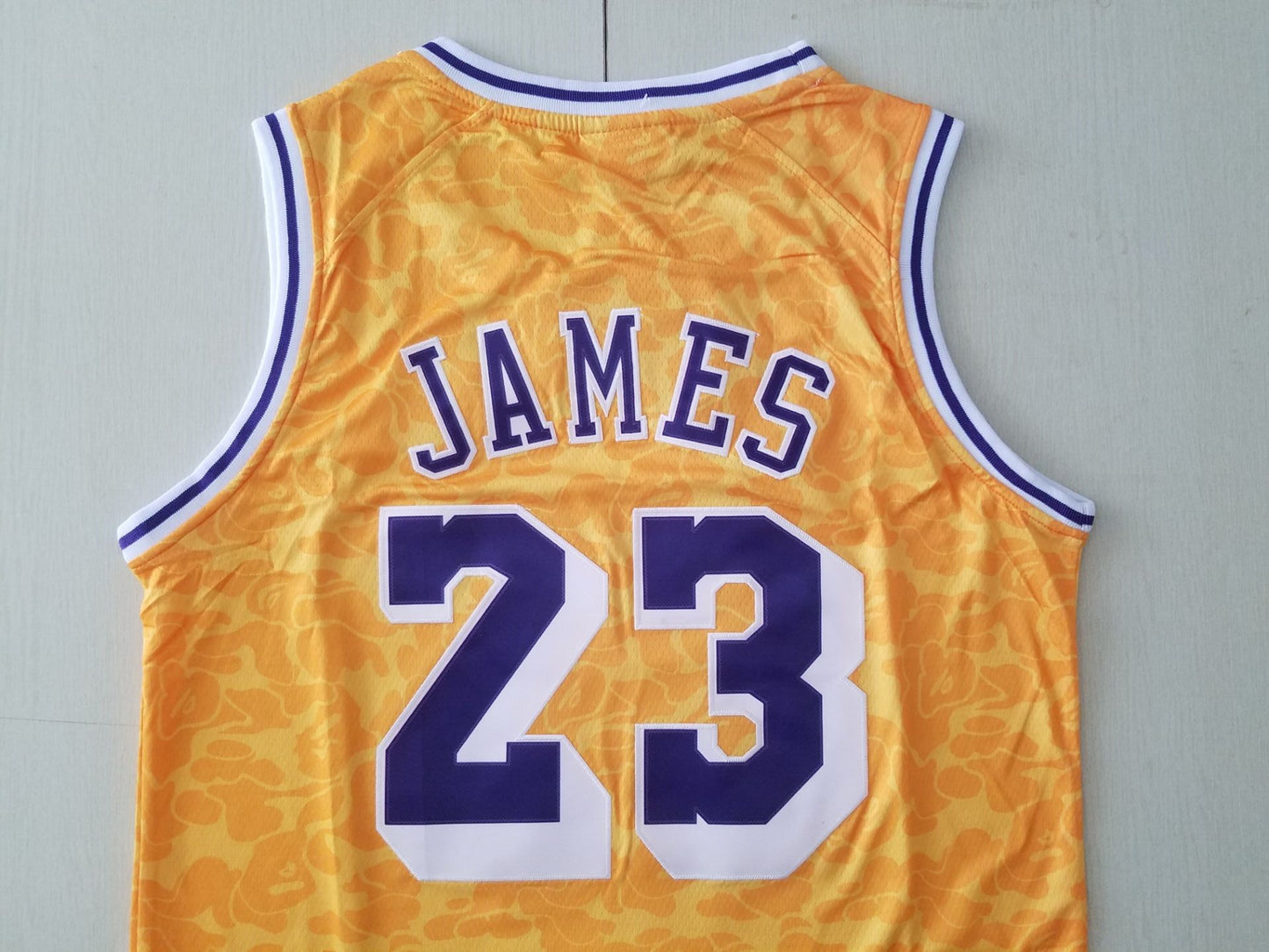 Men's Los Angeles Lakers LeBron James #23 NBA Orange Swingman Jersey