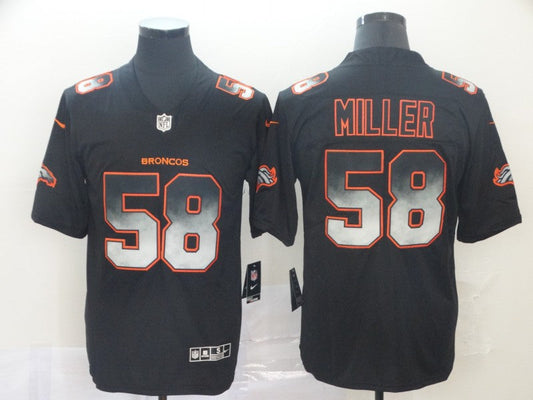 Men's Denver Broncos Von Miller #58 Black Player Game Jersey