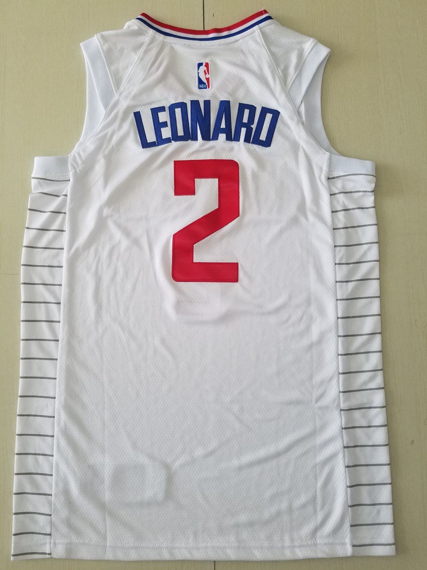 Men's LA Clippers Kawhi Leonard #2 NBA White Player Jersey