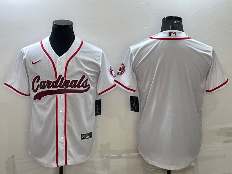 Men's Arizona Cardinals White Blank Jersey