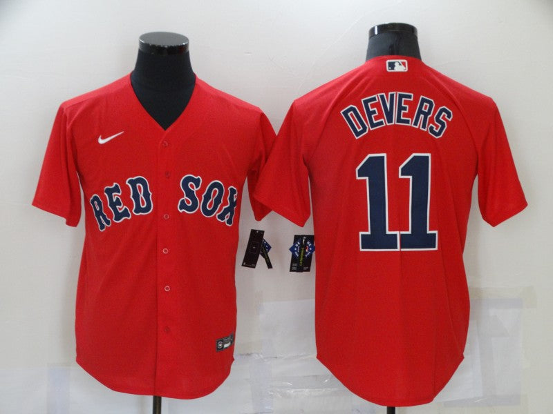 Men's Boston Red Sox Rafael Devers #11 Red Replica Baseball Jersey