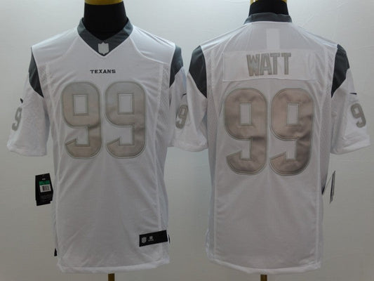 Men's Houston Texans J.J. Watt #99 White Alternate Game Jersey