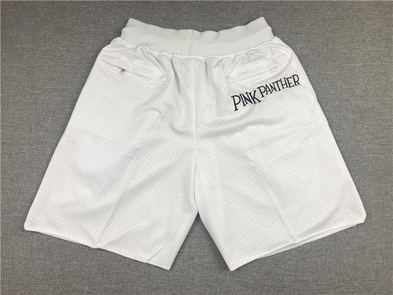 Men's Miami Heat Pink Panther White Basketball Shorts