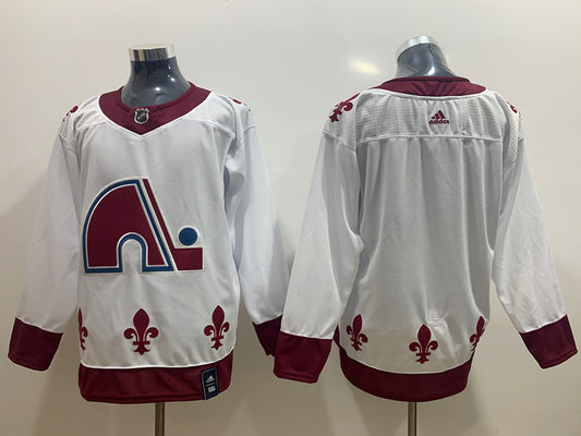 Men's Colorado Avalanche White Blank Jersey