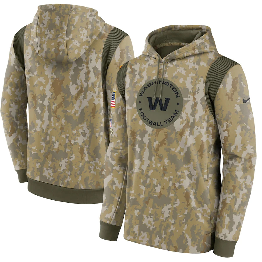 Men's Washington Commanders NFL 2021 Salute to Service Hoodie Camouflage