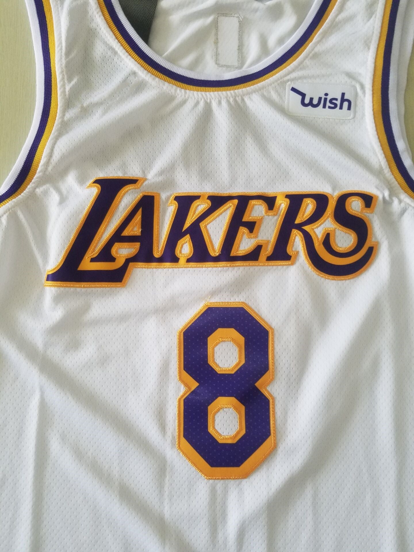 Men's Los Angeles Lakers Kobe Bryant #8 White Swingman Player Jersey