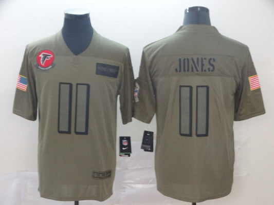 Men's Atlanta Falcons Julio Jones #11 Brown Game Jersey