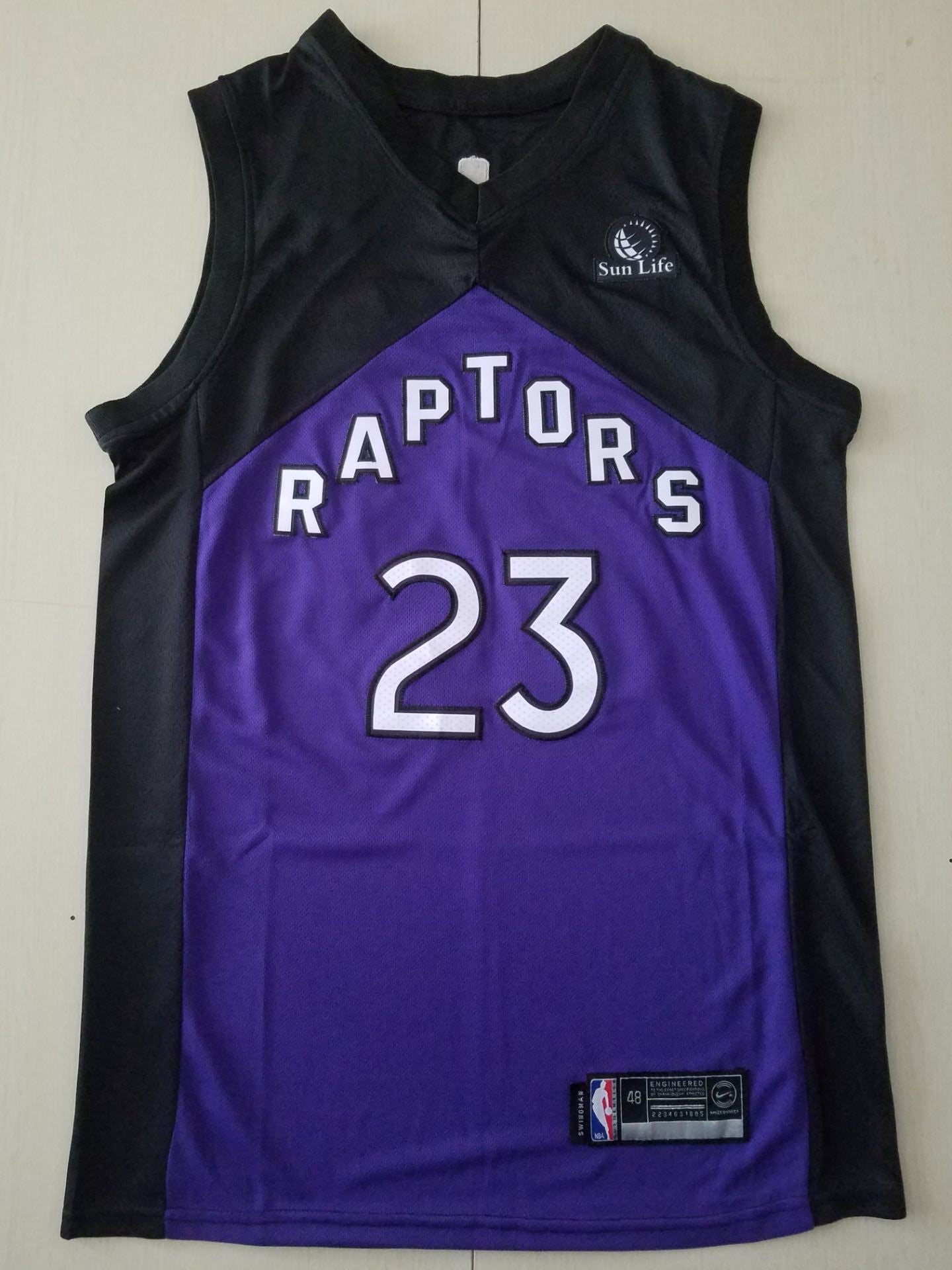 Men's Toronto Raptors Fred VanVleet Black/Purple 2020/21 Swingman Player Jersey