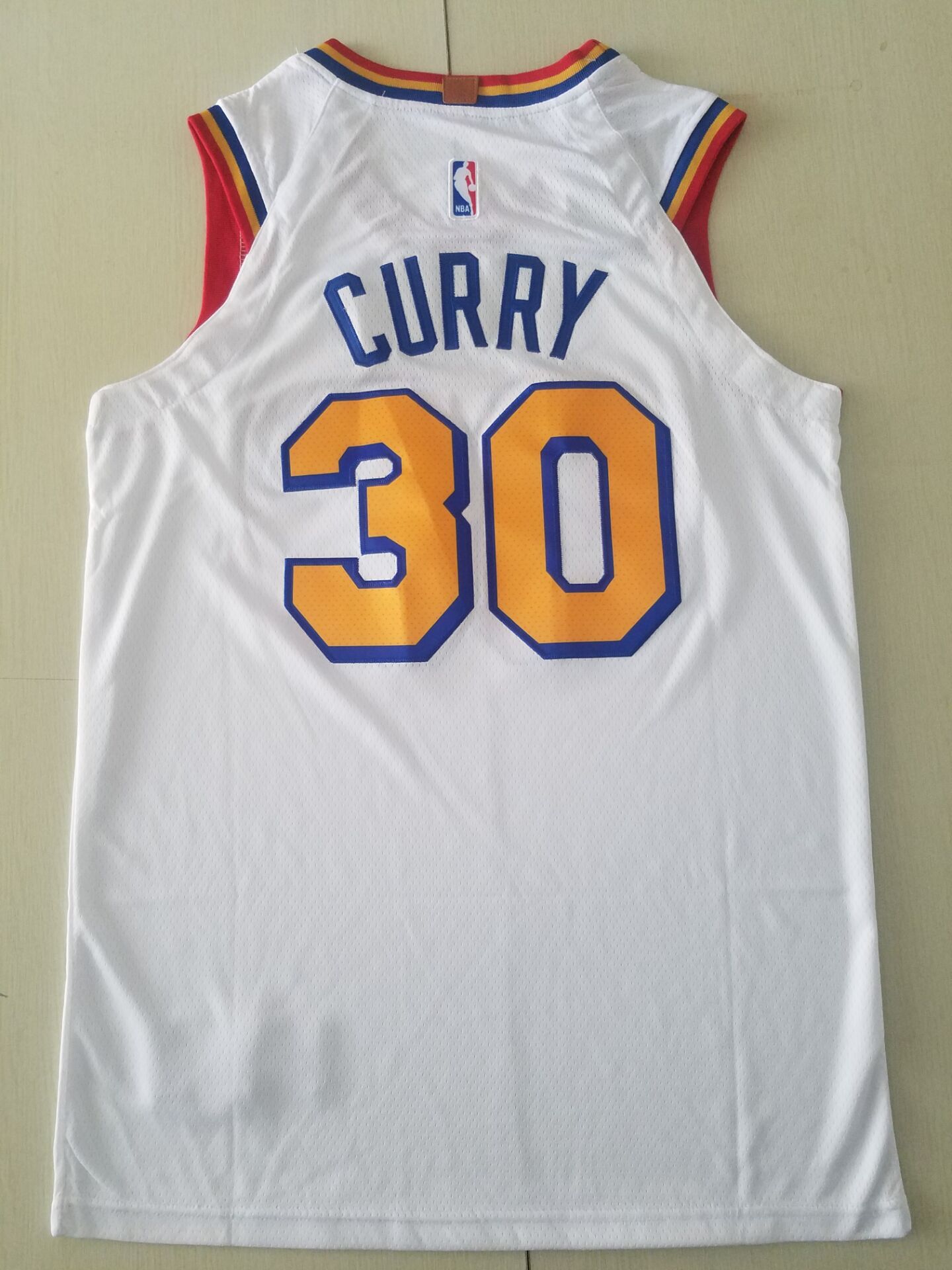 Men's Golden State Warriors Stephen Curry #30 White Classic Player Jersey