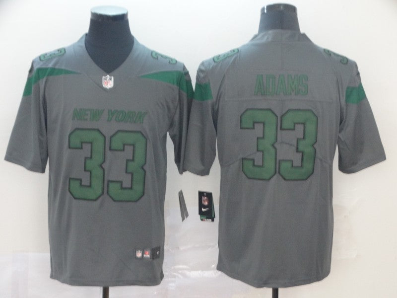 Men's New York Jets Jamal Adams #33 Gray Game Jersey