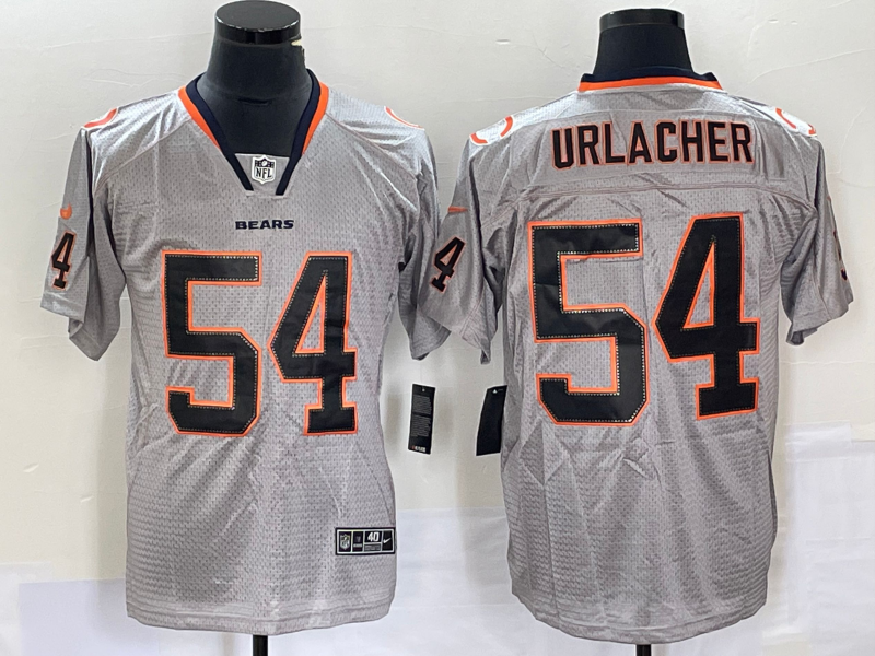 Men's Chicago Bears Brian Urlacher #54 Gray Game Jersey