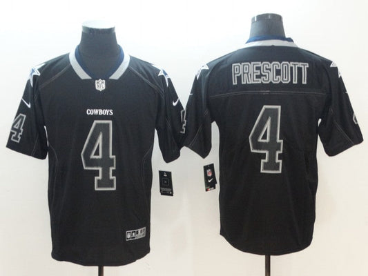 Men's Dallas Cowboys Dak Prescott #4 Black Alternate Game Jersey