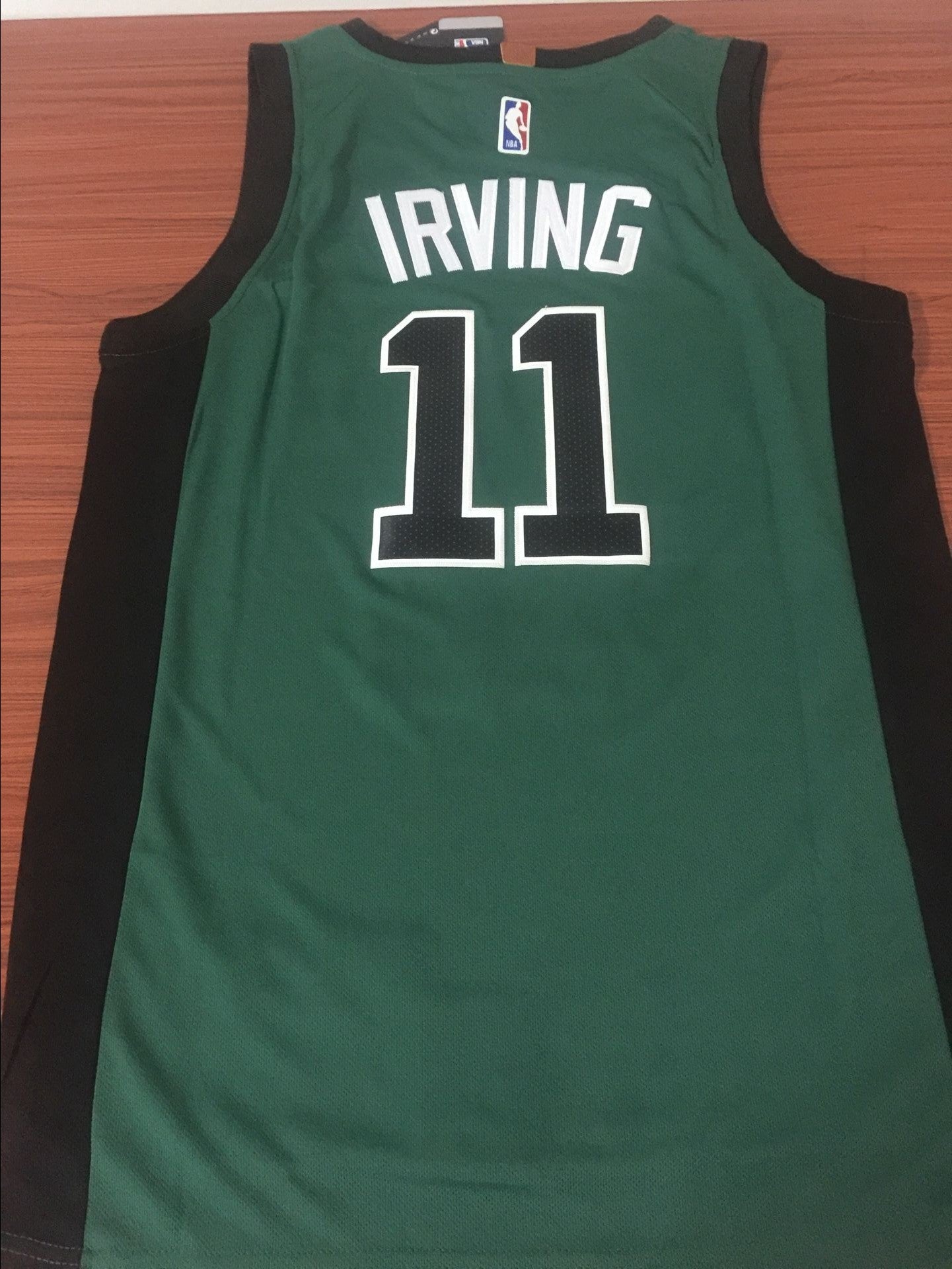 Men's Boston Celtics Kyrie Irving #11 NBA Green Swingman Jersey