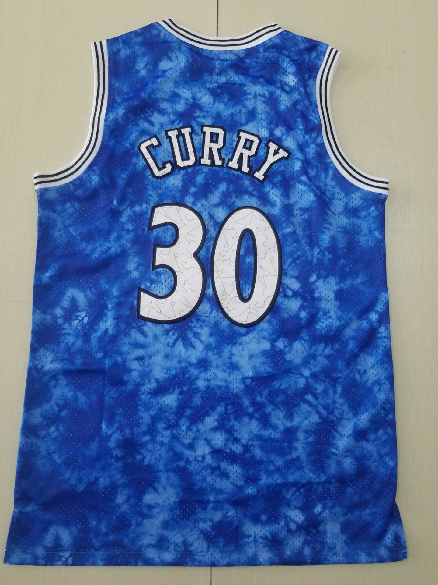 Men's Golden State Warriors Stephen Curry Mitchell & Ness Blue Swingman Jersey