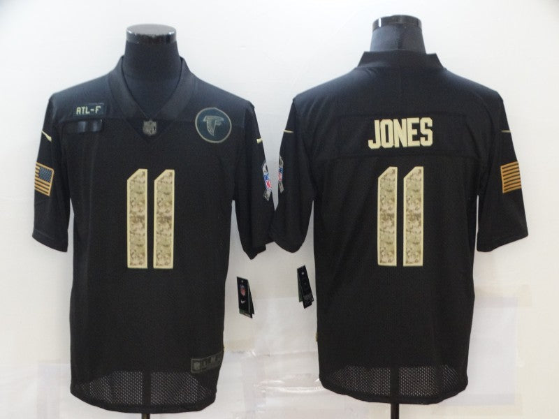 Men's Atlanta Falcons #11 Julio Jones Black Game Player Jersey