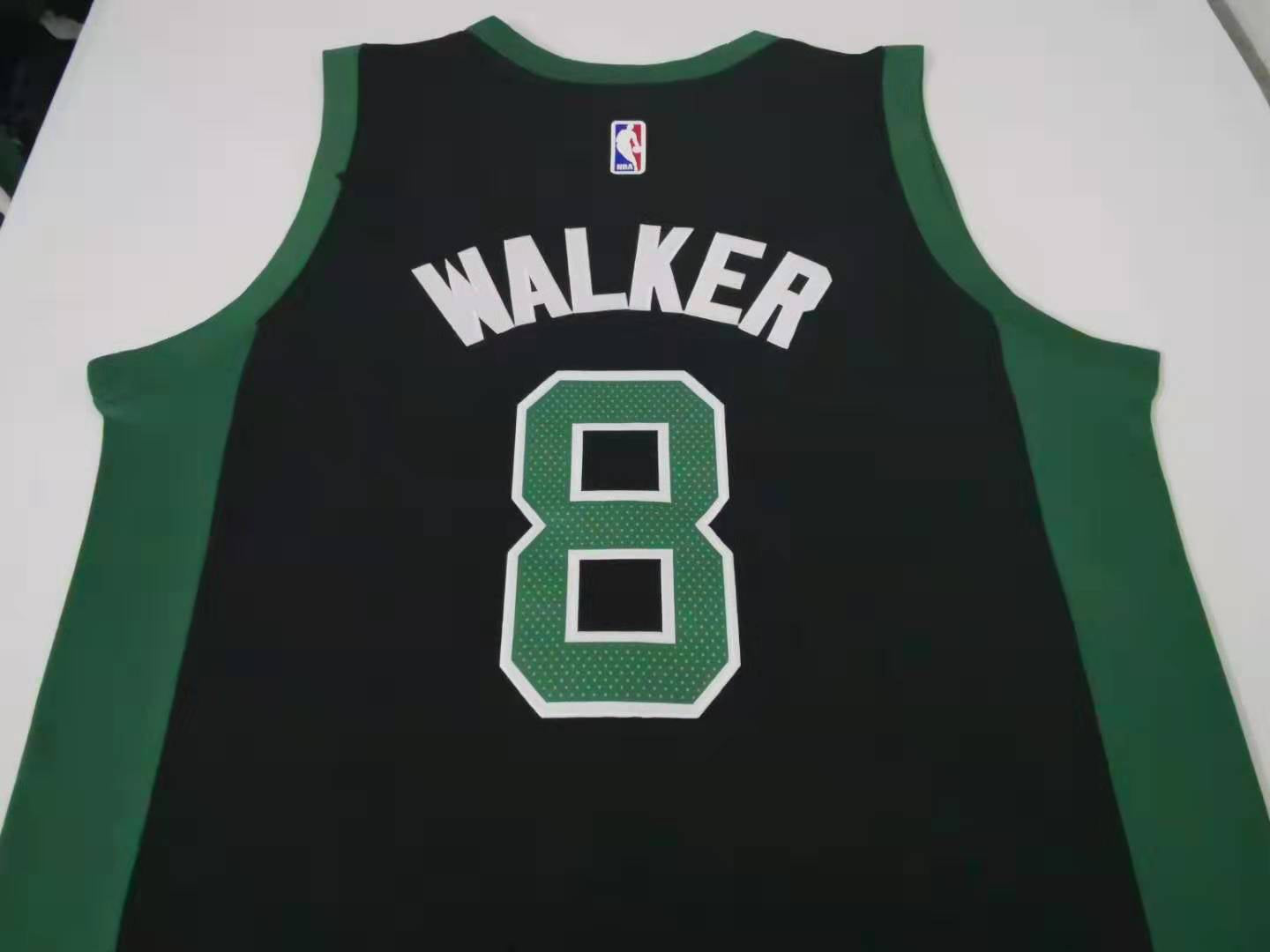 Men's Boston Celtics Kemba Walker #8 NBA Black Game Jersey