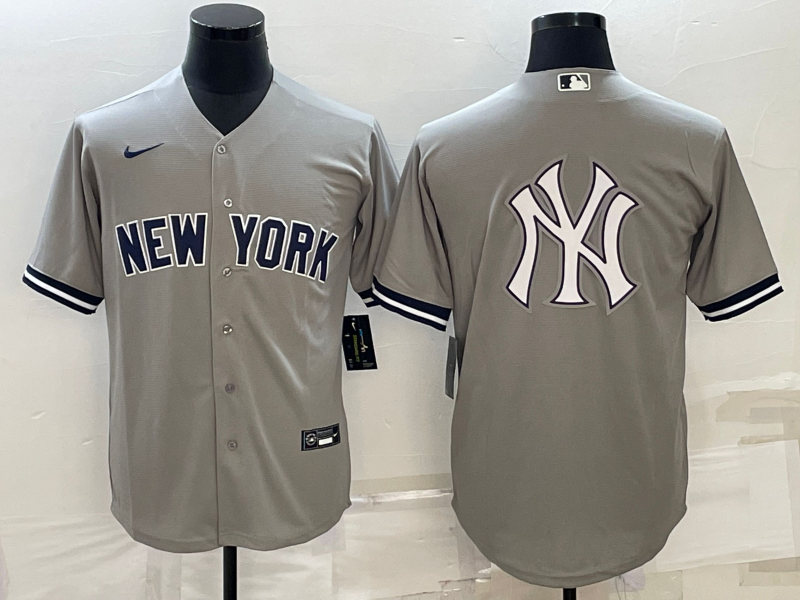 Men's New York Yankees Gray Replica Player Jersey