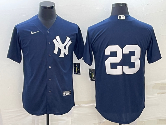 Men's New York Yankees Don Mattingly #23 Navy Replica Player Name Jersey