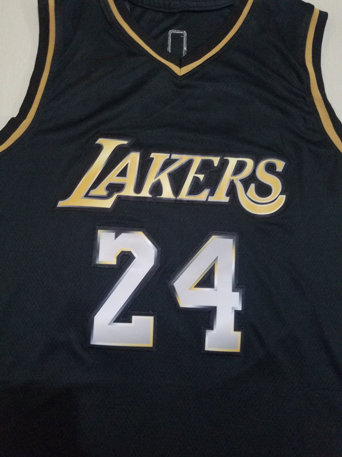 Men's Los Angeles Lakers Kobe Bryant #24 NBA Black Player Jersey