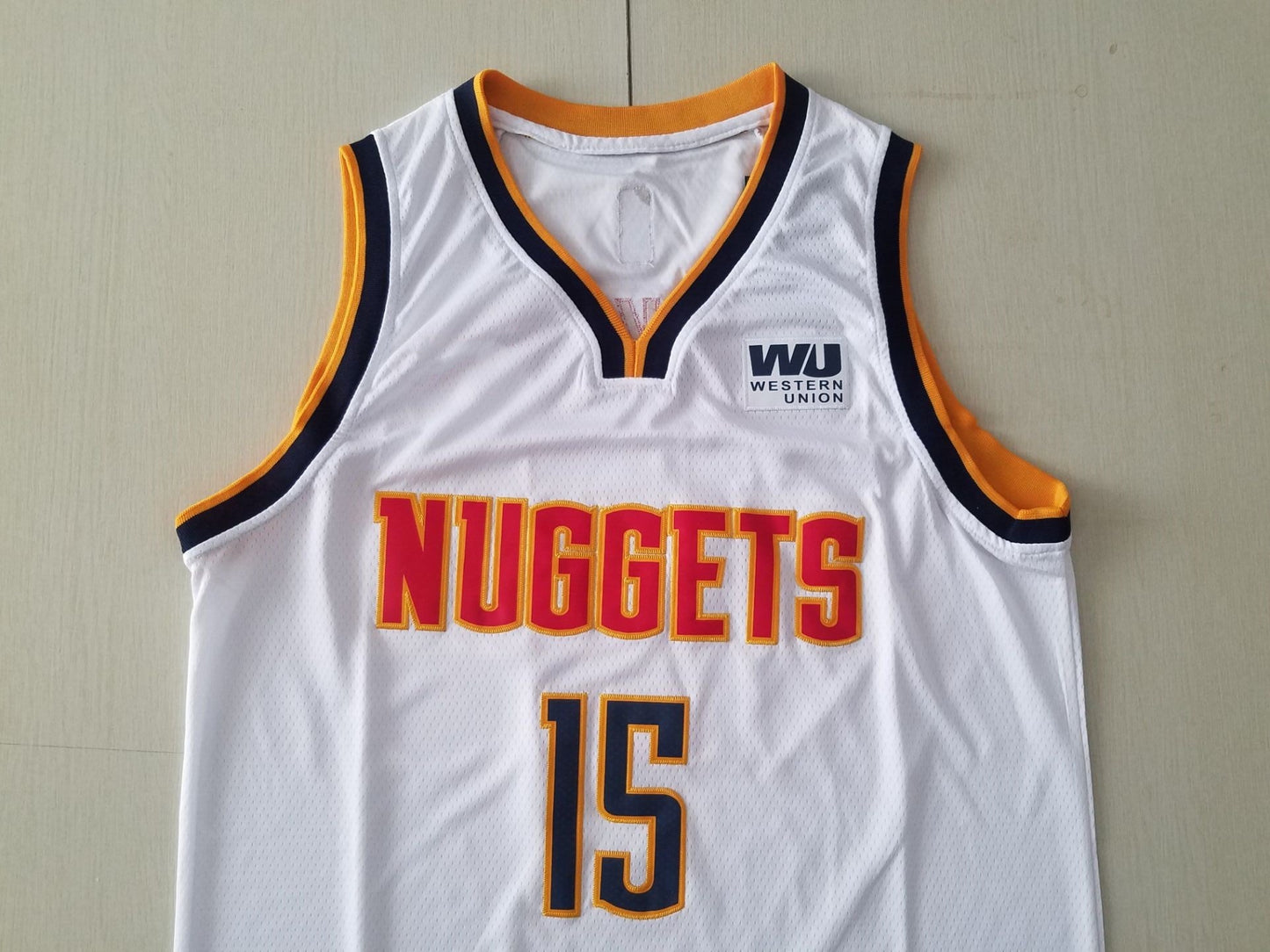 Men's Denver Nuggets Nikola Jokic #15 NBA White 2020/21 Swingman Jersey